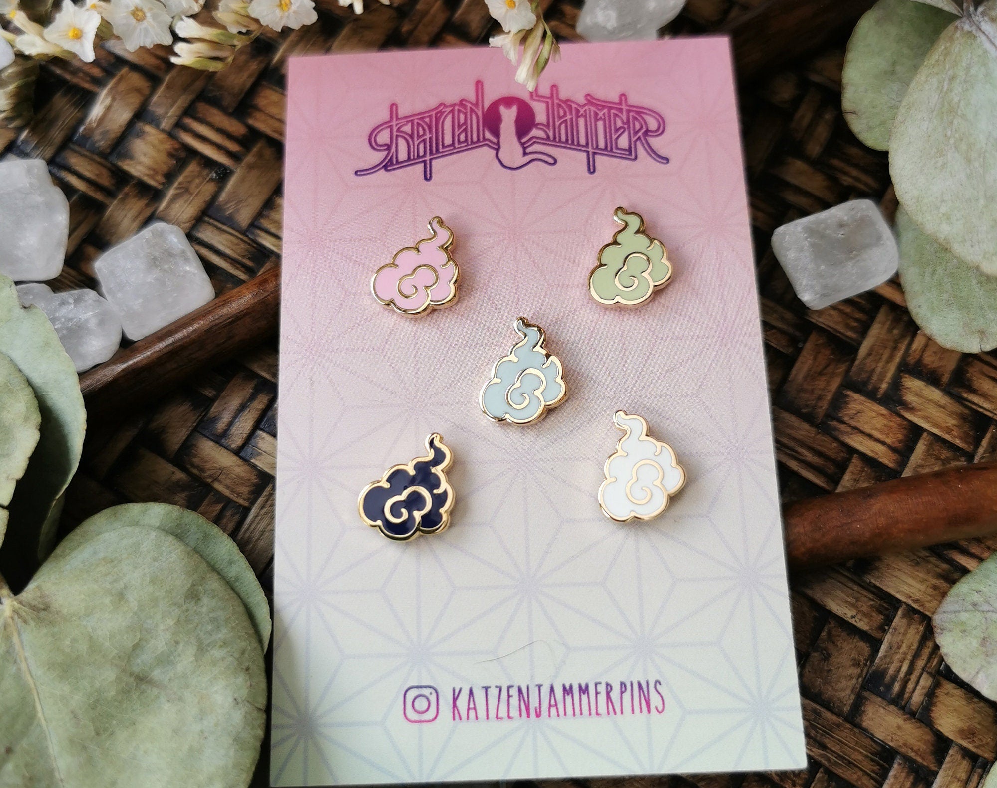 katzenjammerpins-sinful-seven-cloud-minipin-emaille-pin-day image 1