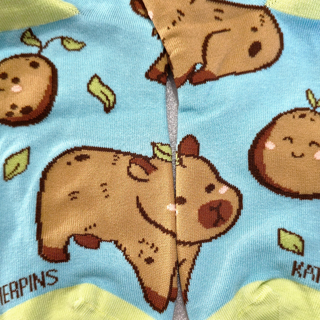 katzenjammerpins-capybara-potatoe-2-socken-capybara-potatoe-baumwolle image 2