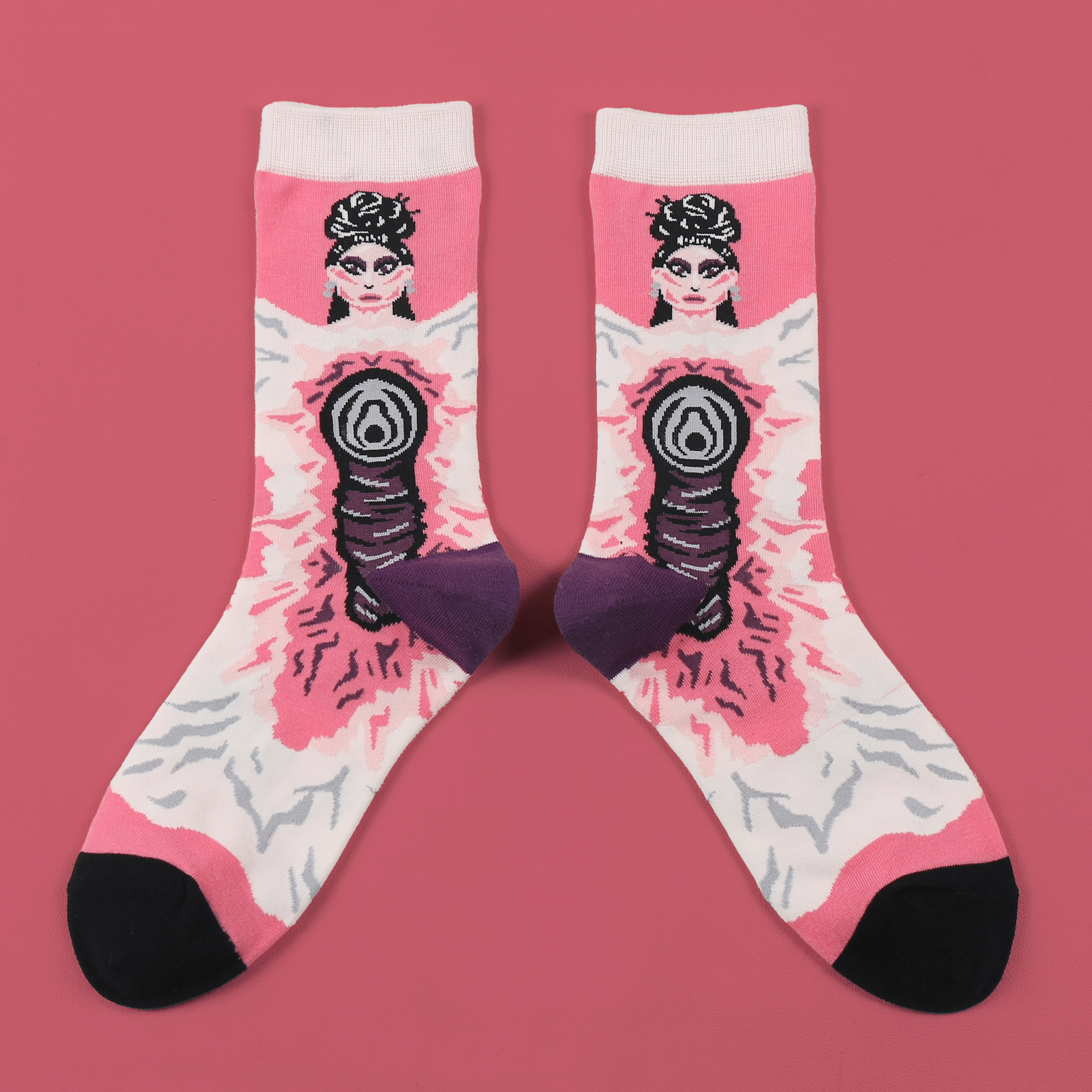 kabujiro-pandora-nox-socken-gr-37-43-drag-queen-baumwolle image 1