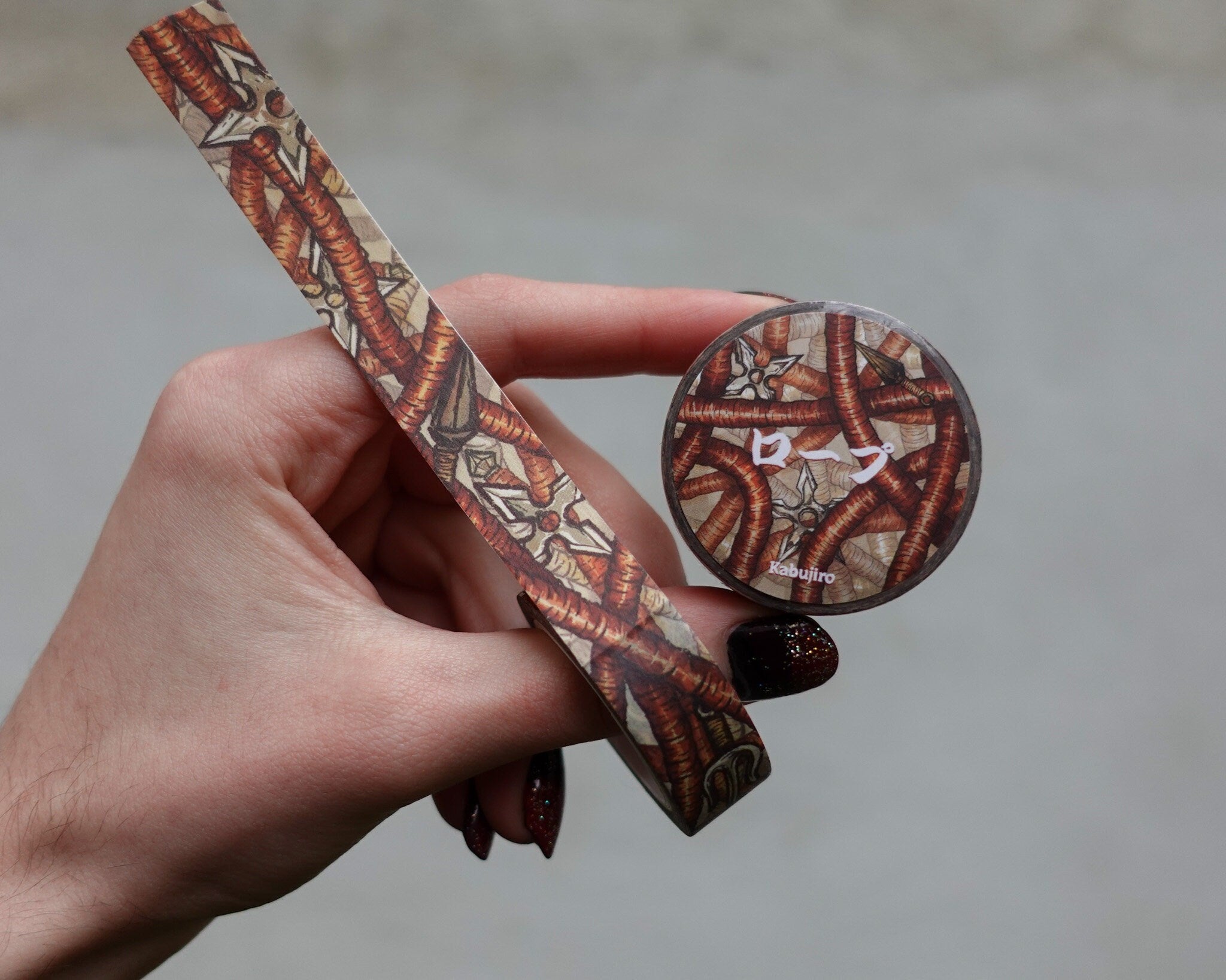 kabujiro-ninja-ropes-washi-tape-15mm-samurai-waffen image 1