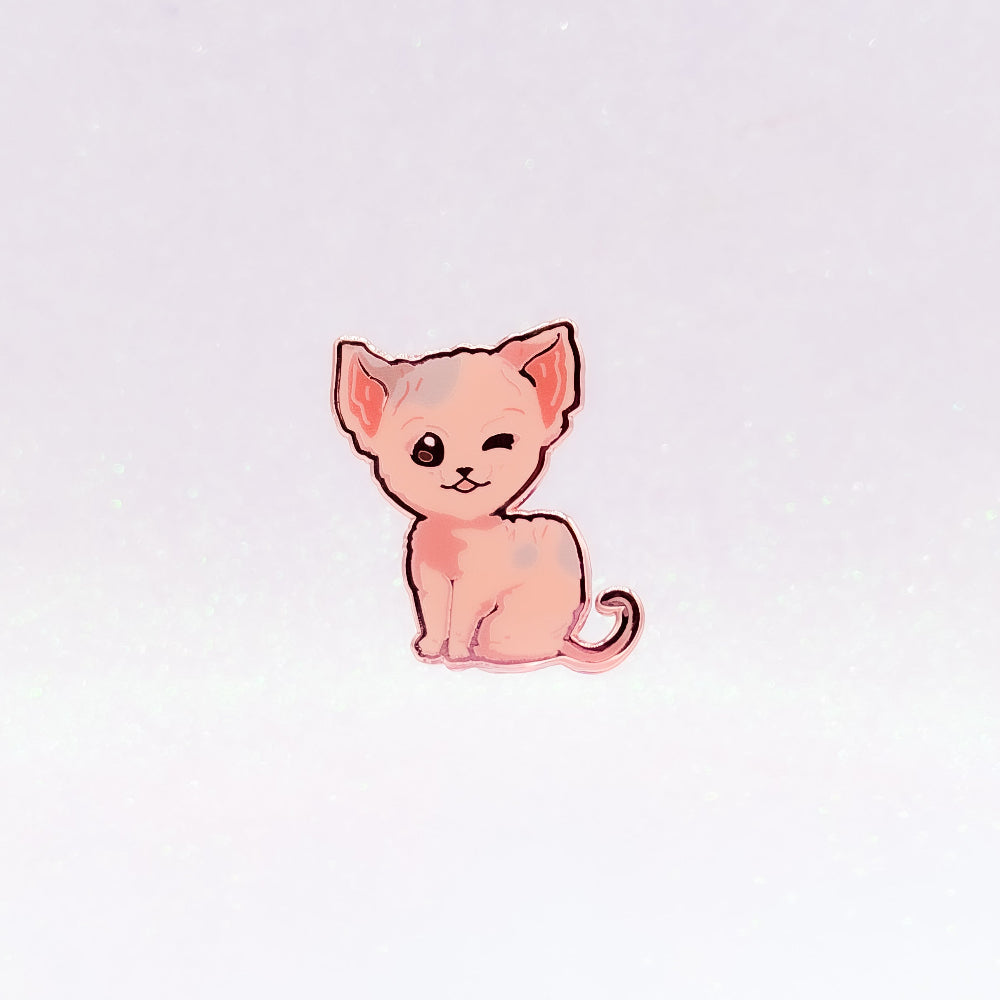 miamouz-sphynx-cat-emaille-pin-nacktkatze-34x37mm image 1