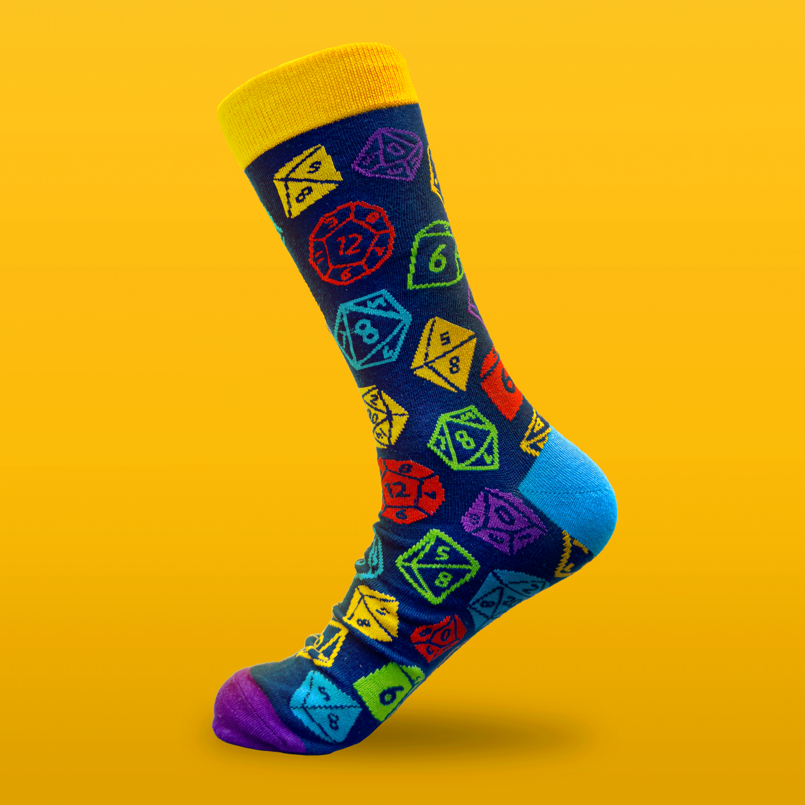 kabujiro-socks-rpg-dice-socken-w-rfel-37-43-baumwolle image 1