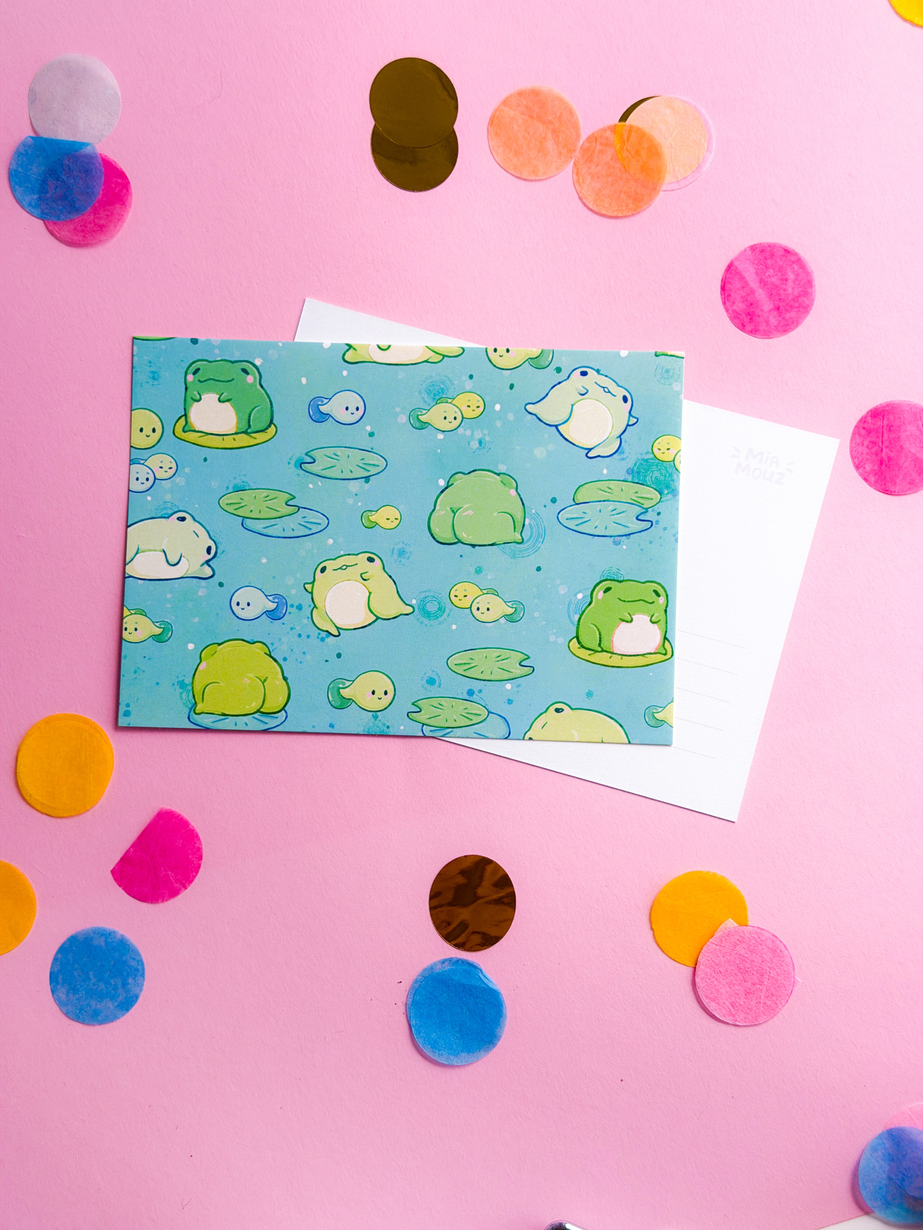miamouz-froggies-postkarte-a6-frosch-print-kawaii-pastell image 2