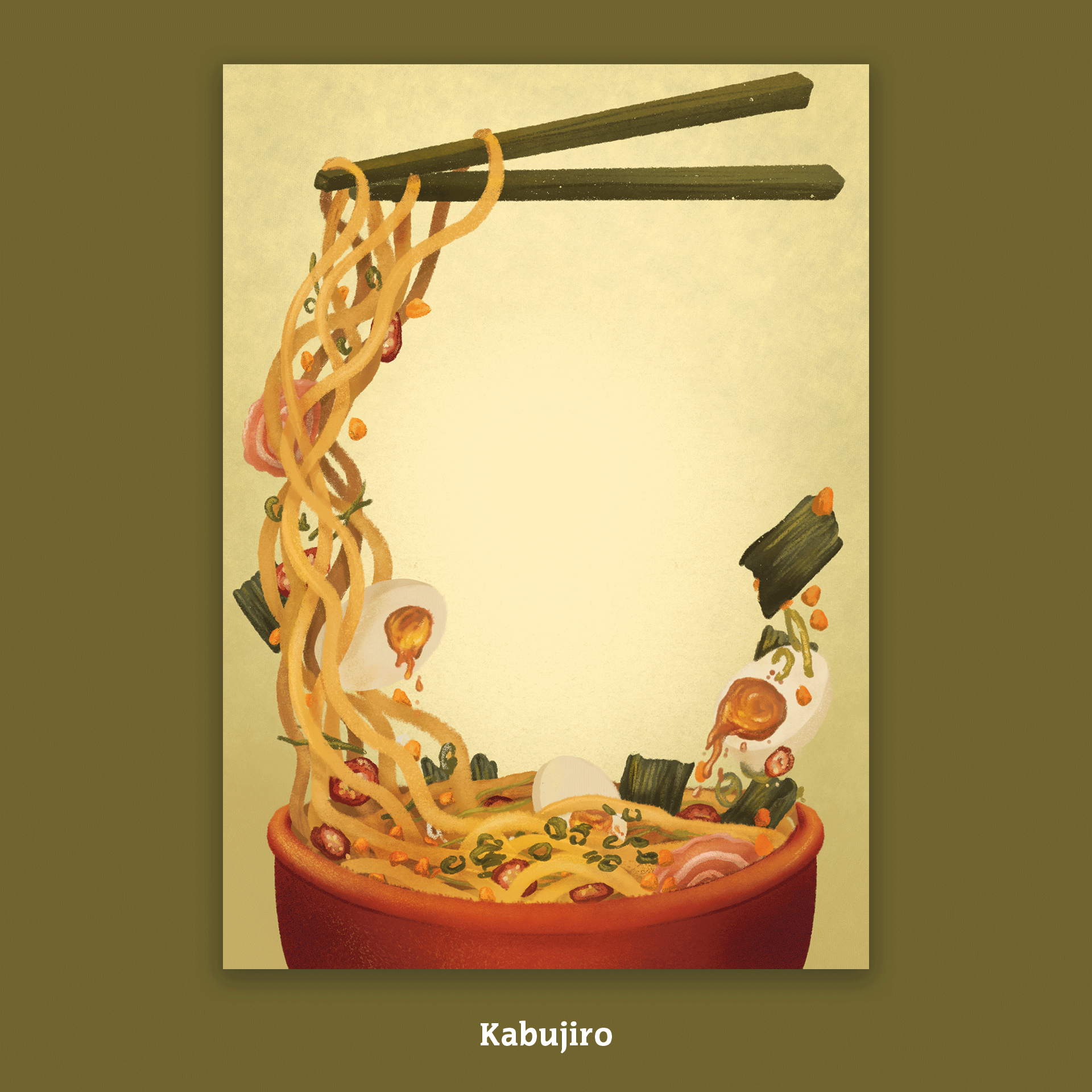 kabujiro-ramen-bowl-a6-notizblock-50-blatt-japan image 1