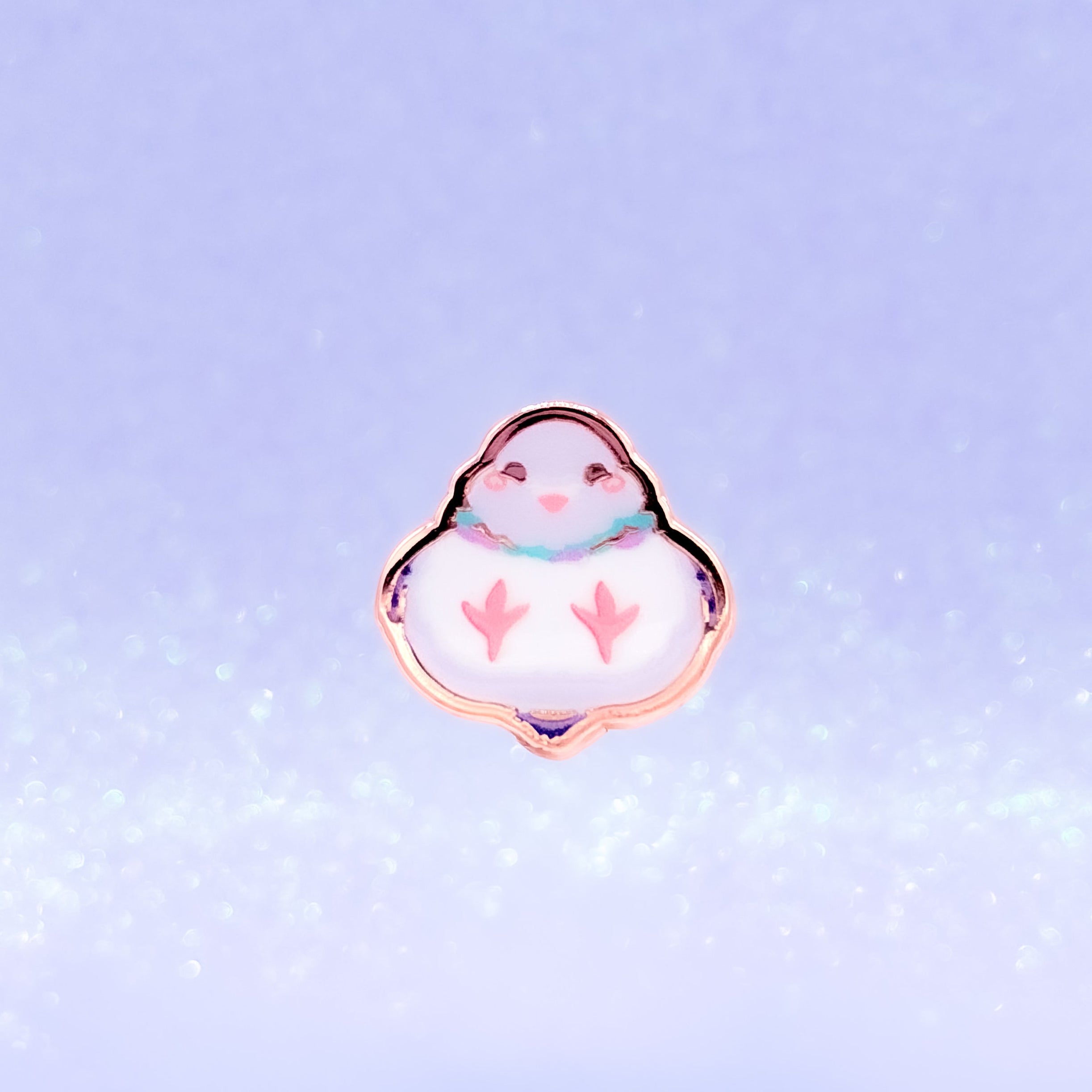 miamouz-small-round-pigeon-emaille-pin-normal-20mm image 1