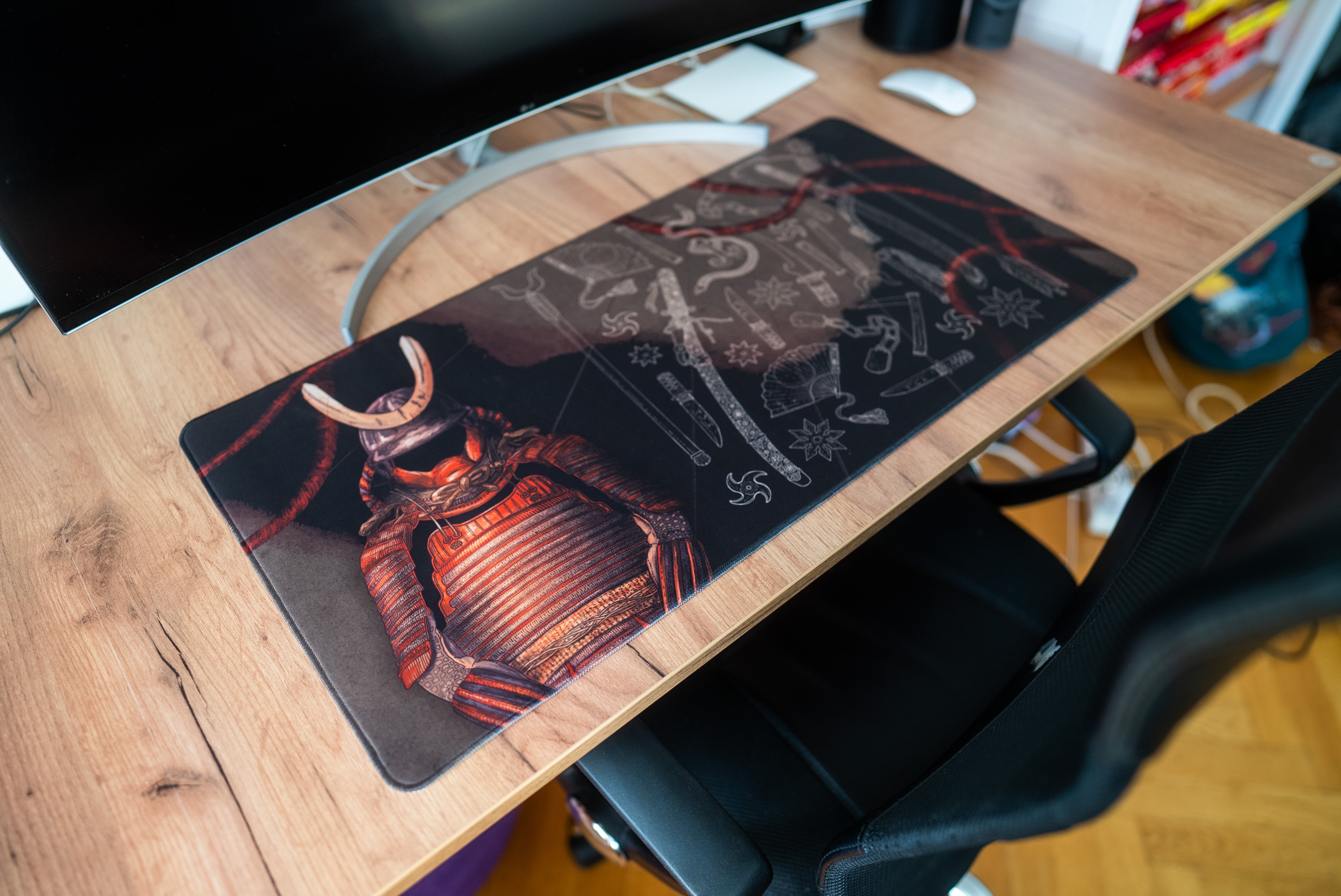 kabujiro-samurai-armour-xl-desk-mat-80x40-cm image 3