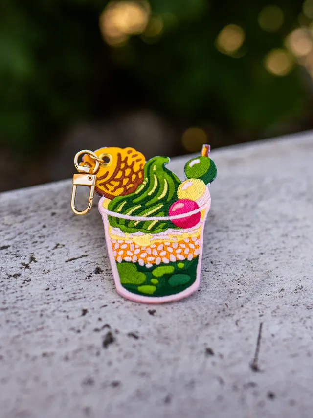 kabujiro-charms-matcha-taiyaki-parfait-stick-anh-nger-gold image 1
