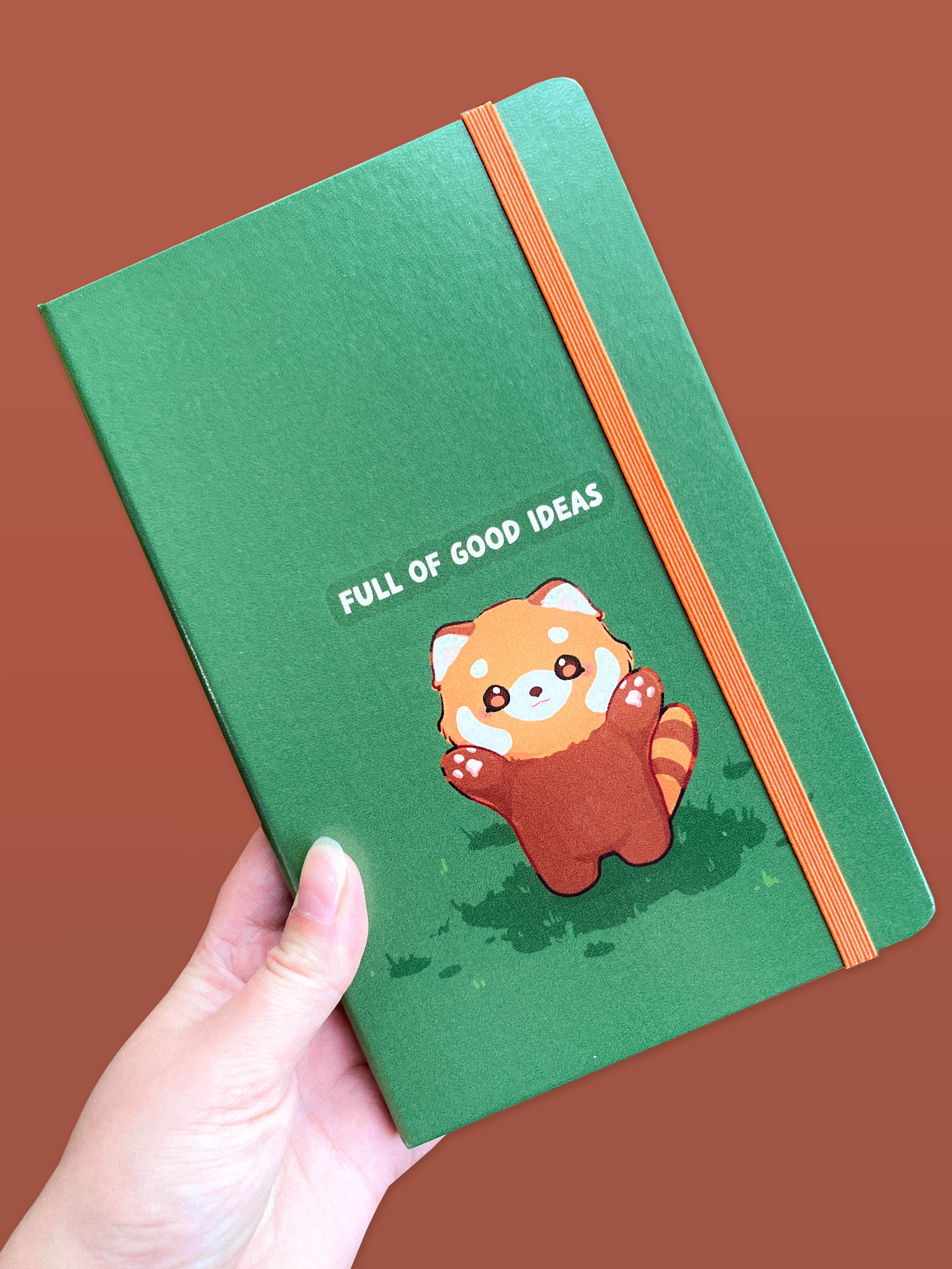miamouz-full-of-good-ideas-red-panda-notizbuch-a5-liniert image 1