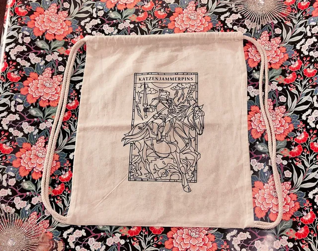 katzenjammerpins-death-tarot-gymbag-turnbeutel-baumwolle image 1