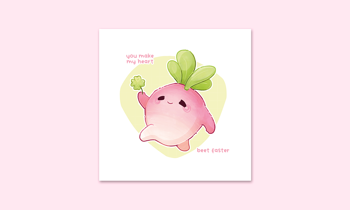 miamouz-you-make-my-heart-beat-faster-print-15x15-k-fer image 1