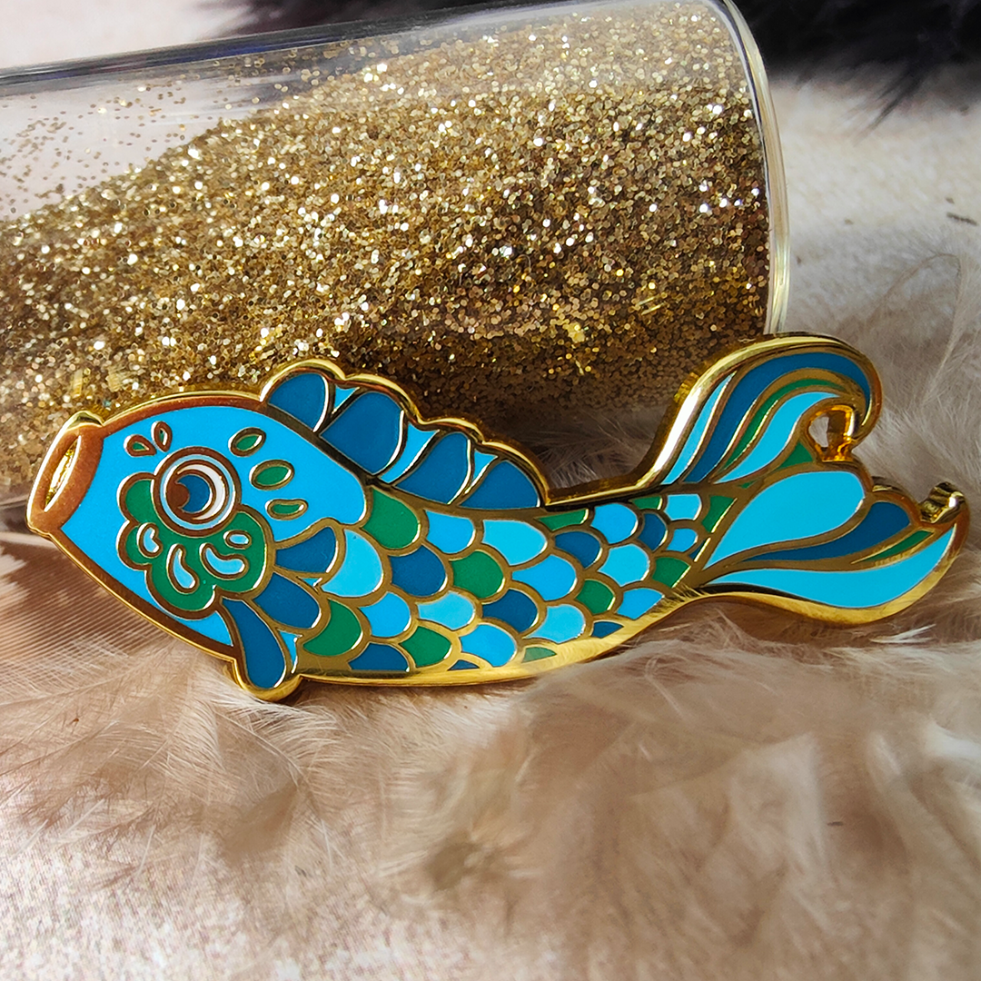 katzenjammerpins-koi-nobori-charm-pin-bp241-22-blau-fisch image 8