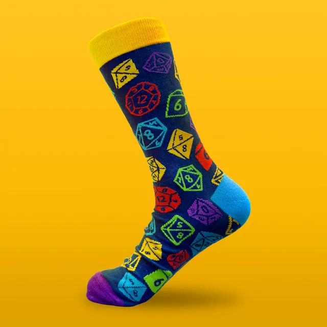 kabujiro-socks-rpg-dice-socken-w-rfel-37-43-baumwolle image 1