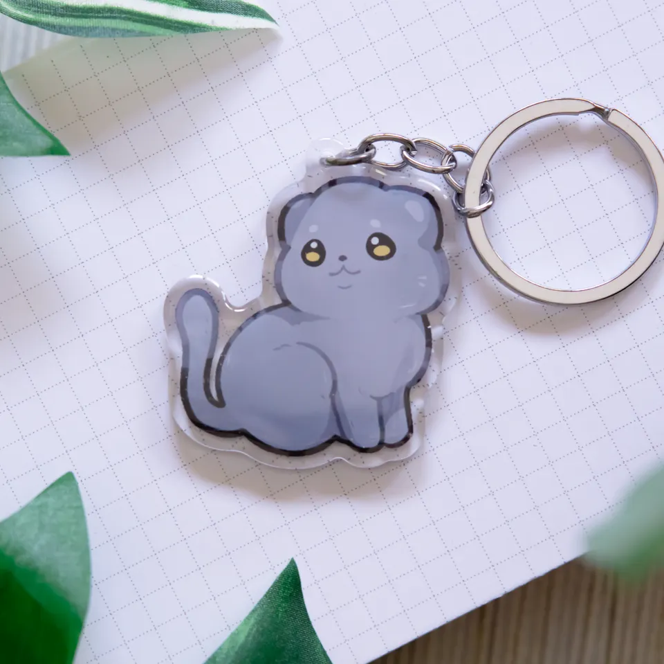 miamouz-keychains-british-shorthair-schl-sselanh-nger-acryl image 1
