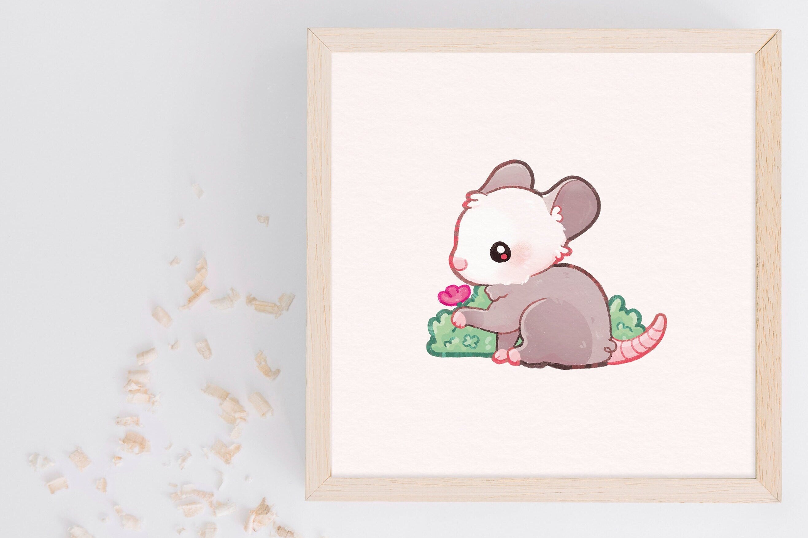 miamouz-opossum-15x15-artprint-pastell-14-8-cm-kinderzimmer image 7