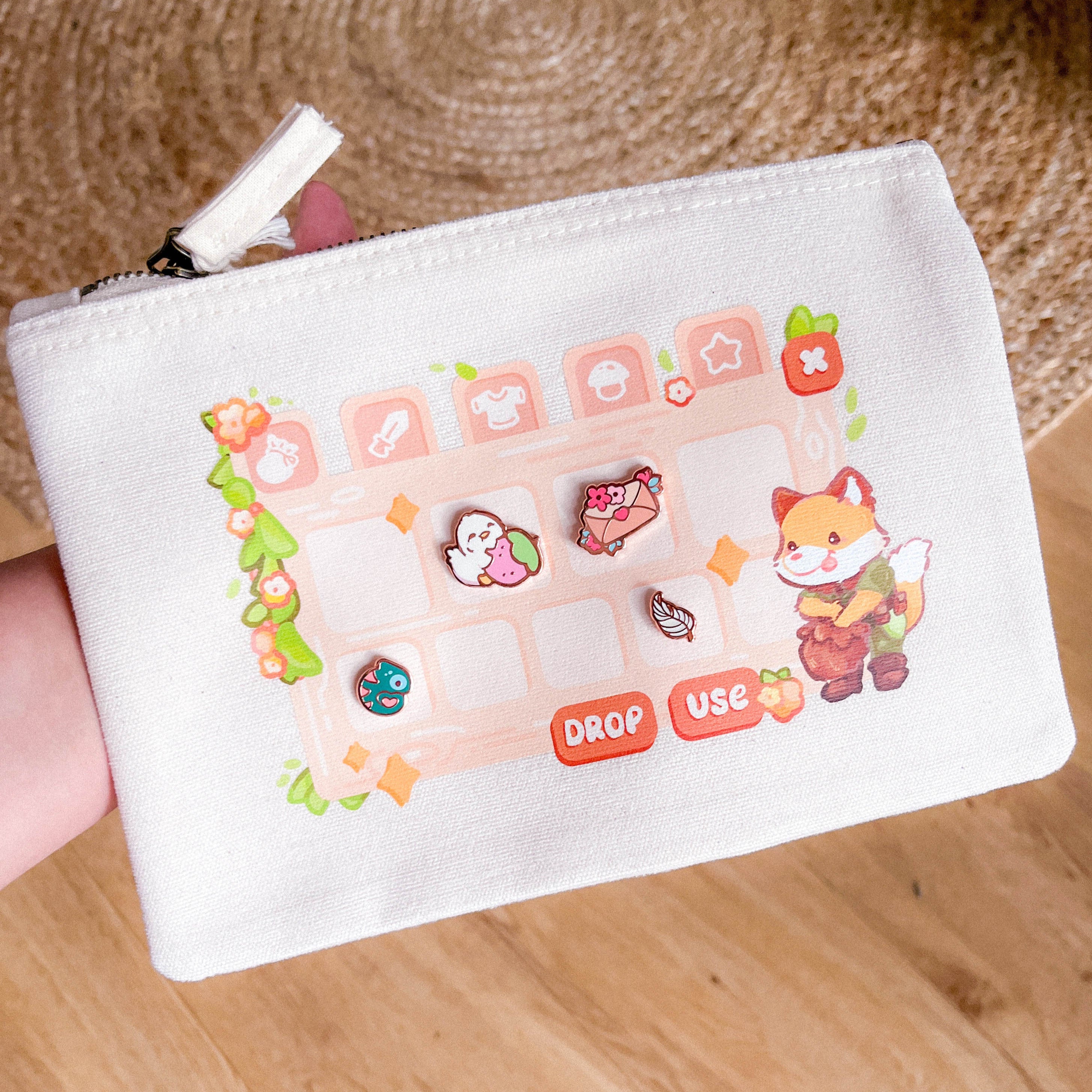 miamouz-pinventory-fuchs-etui-22-5x16cm-baumwolle image 1