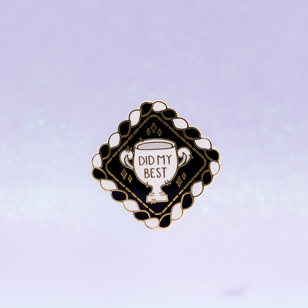 miamouz-did-my-best-enamel-pin-self-care-gold-normal image 1