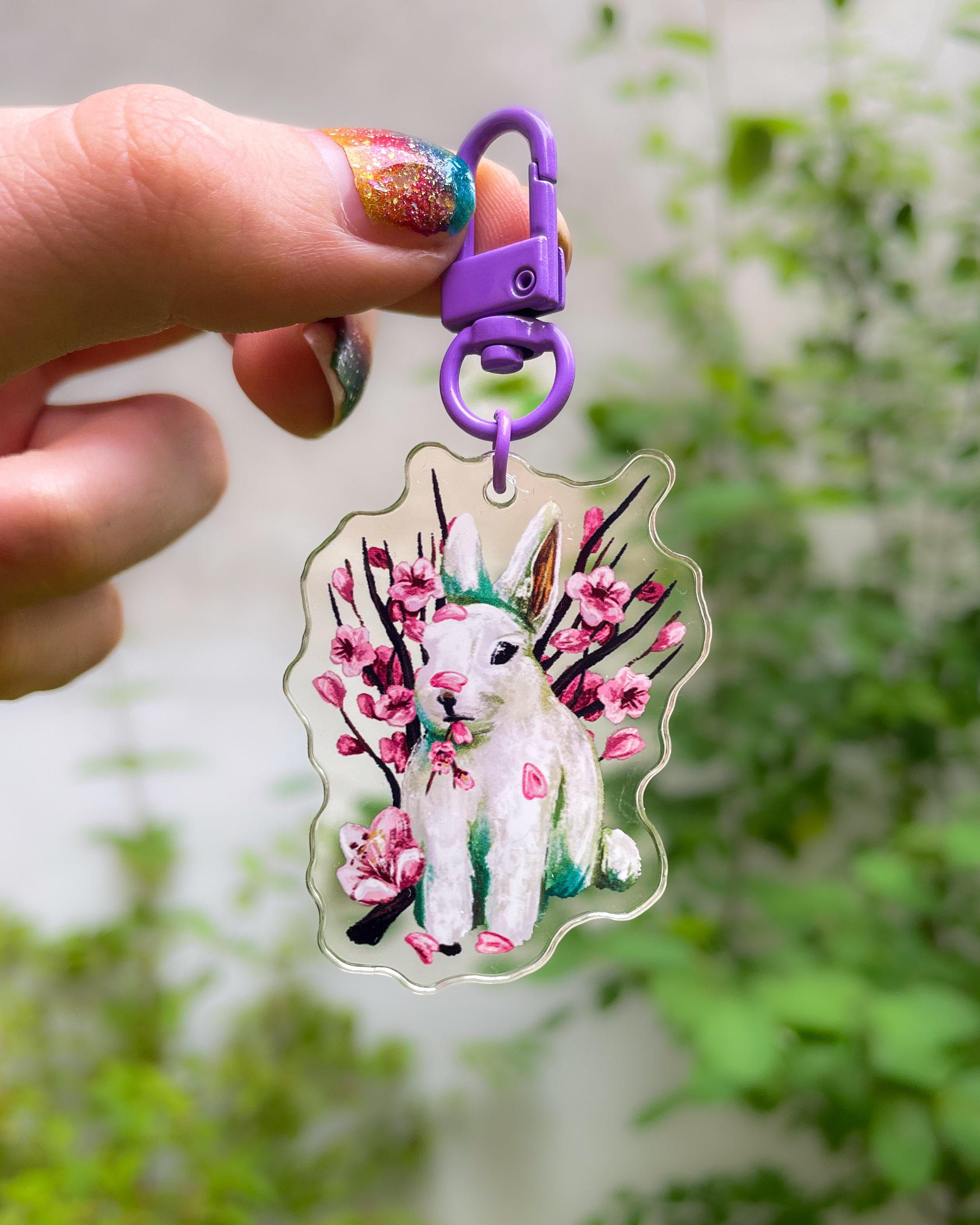 kabujiro-sakura-bunny-acryl-anh-nger-lila-5cm image 1