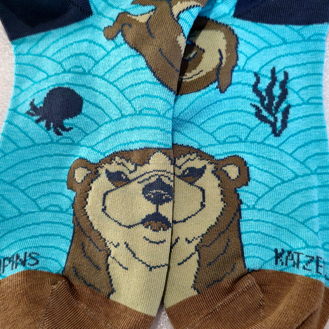 katzenjammerpins-otter-art-socken-baumwolle-38-47 image 2
