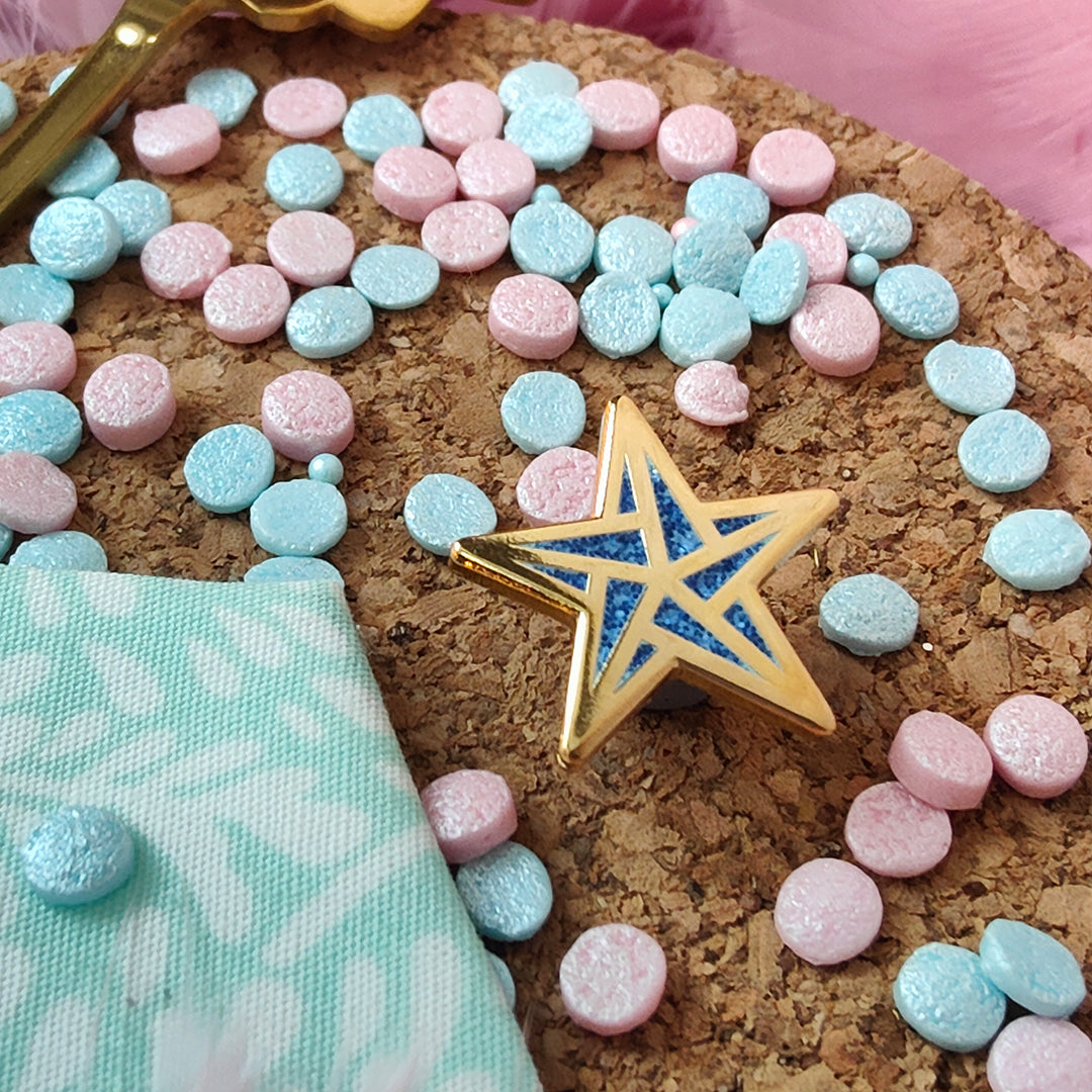 katzenjammerpins-origami-star-emaille-pin-rainbow-pastel image 5