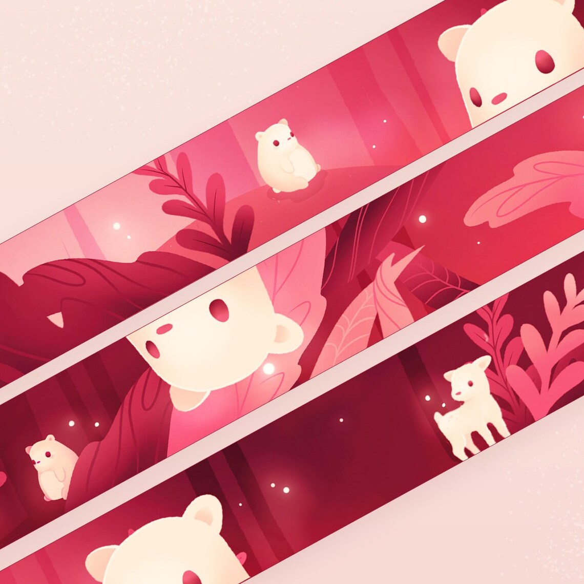 miamouz-bear-magic-forest-washi-tape-15mm-x-10m image 4