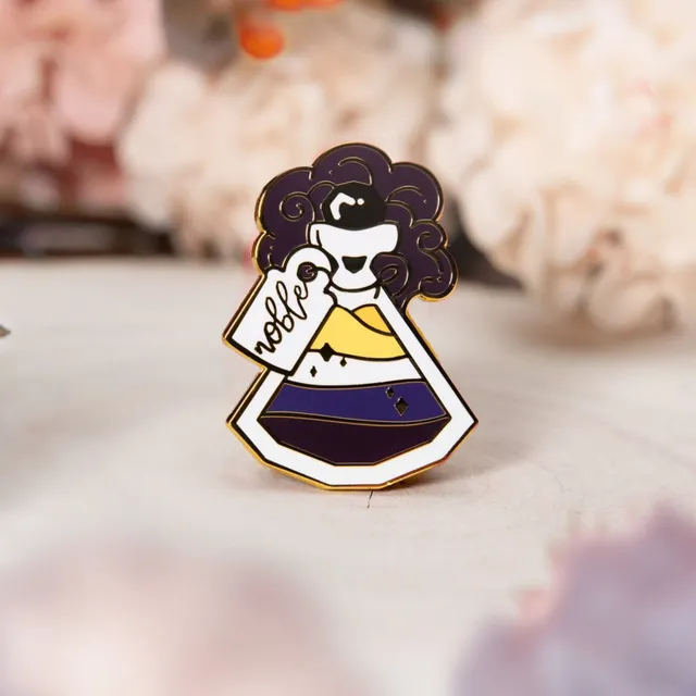 miamouz-pride-potion-nonbinary-flag-enamel-pin-gold-26mm image 1