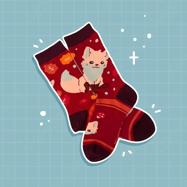 miamouz-socks-colorful-fox-socken-eu-35-39-bunt image 1