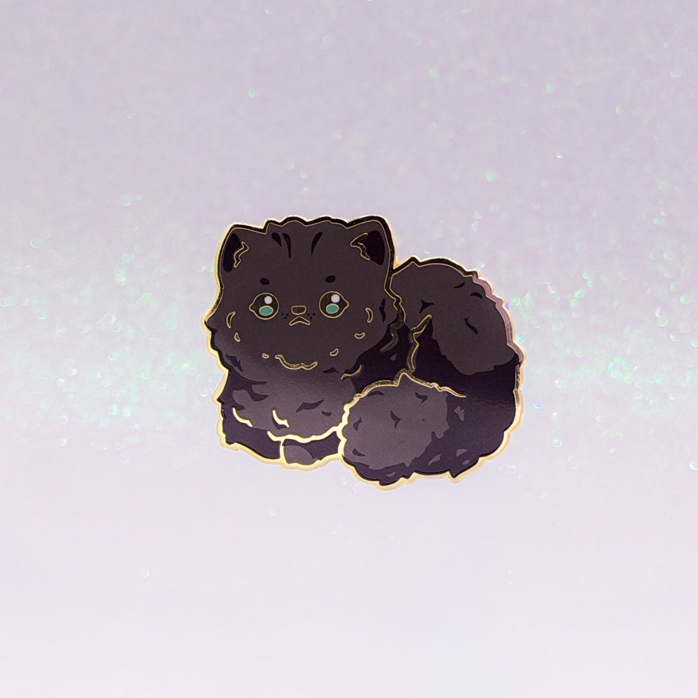 miamouz-enamel-pins-perserkatze-emaille-pin-dunkelgrau-39-mm image 1