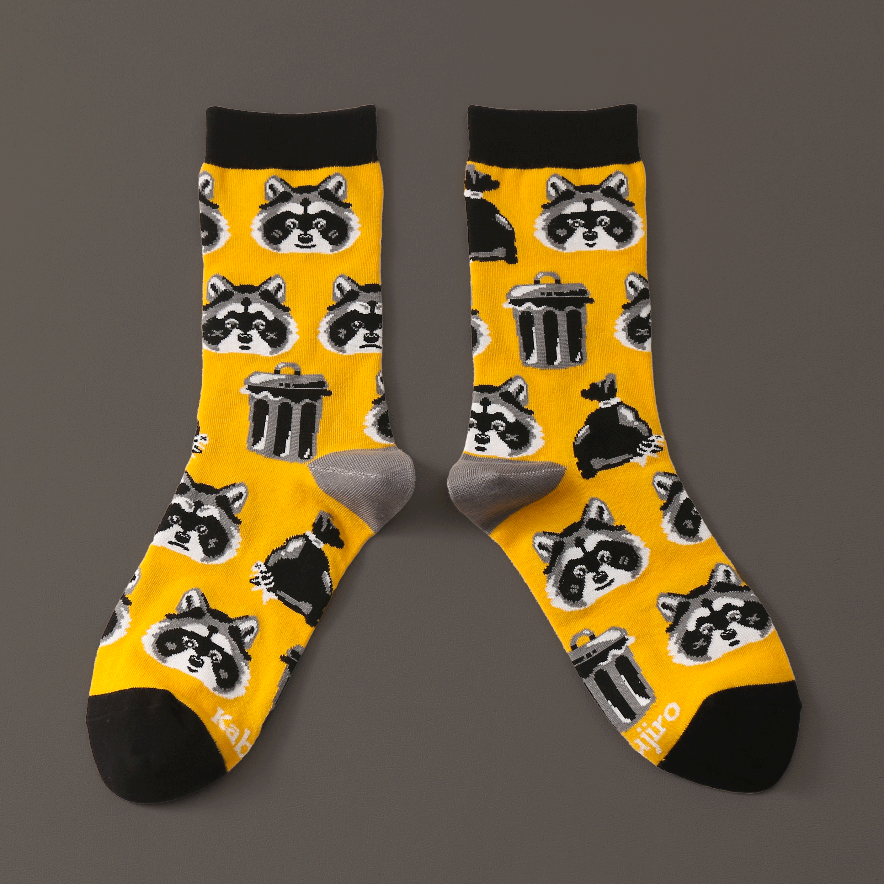 kabujiro-trash-raccoons-art-socks-gr-37-43-baumwolle image 2