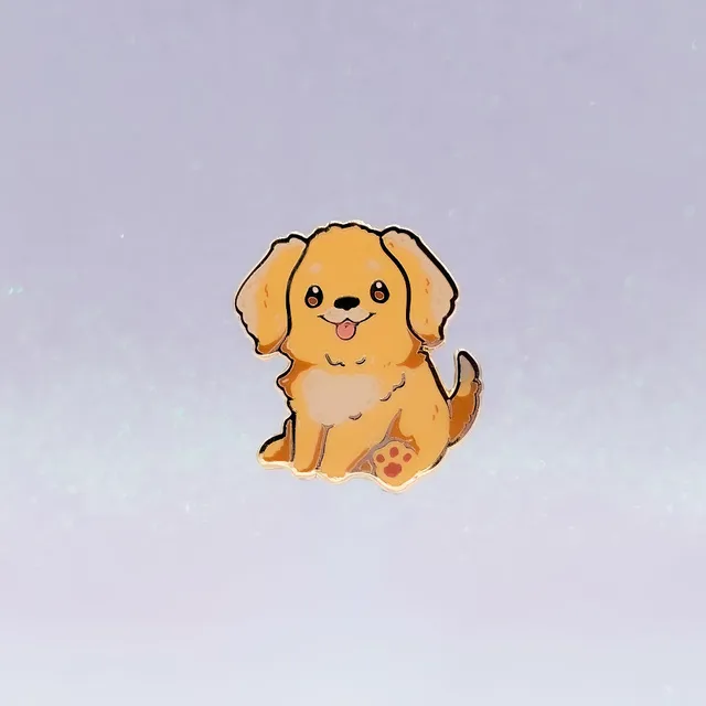 miamouz-golden-retriever-sand-emaille-pin-normale-qualit-t-hund image 1