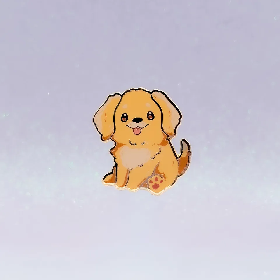 miamouz-golden-retriever-sand-emaille-pin-normale-qualit-t-hund image 1