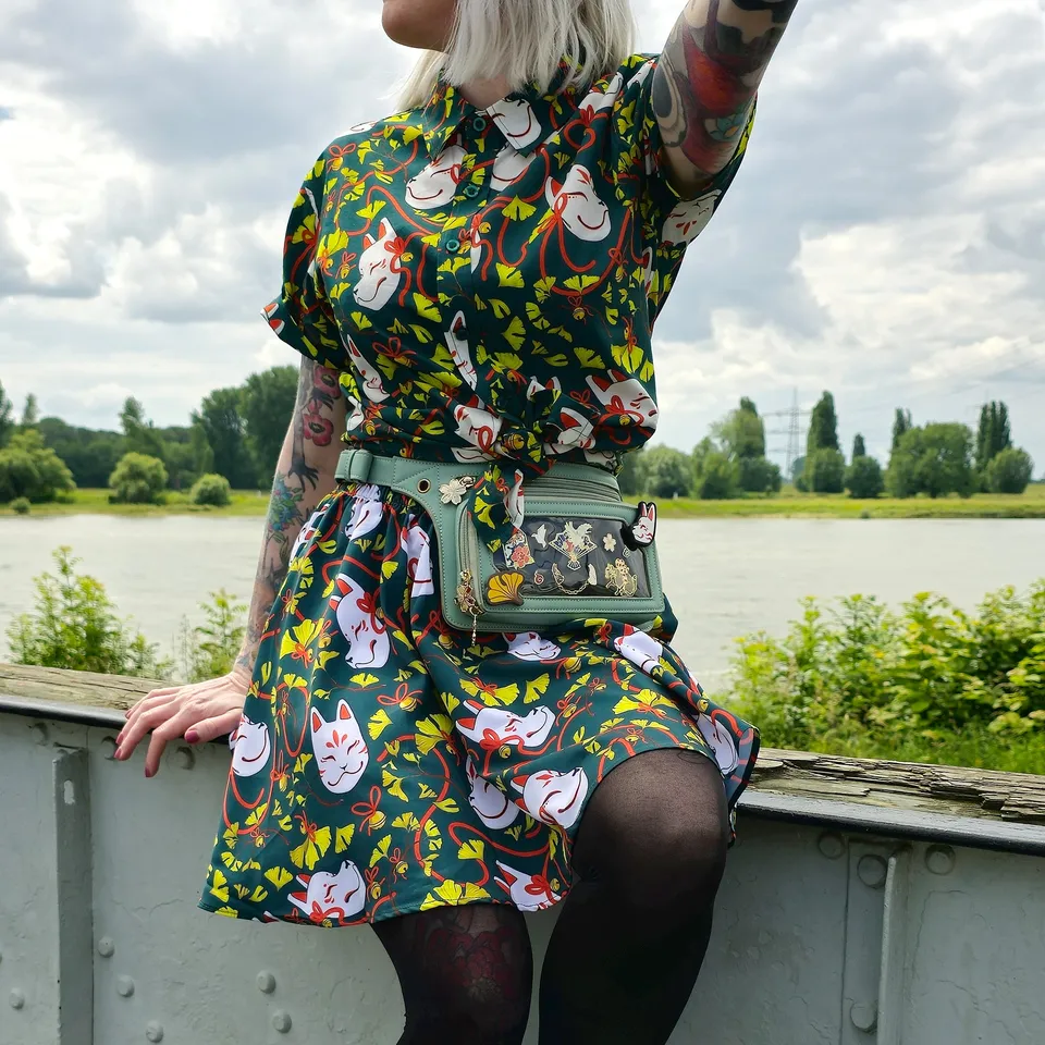 katzenjammerpins-ginkgo-kitsune-hemd-baumwolle-xxs-3xl image 1