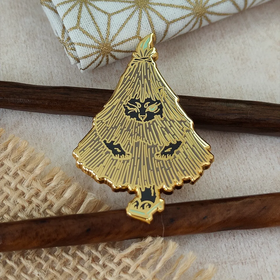 katzenjammerpins-hard-enamel-kasa-obake-pin-yokai-a-grade image 1