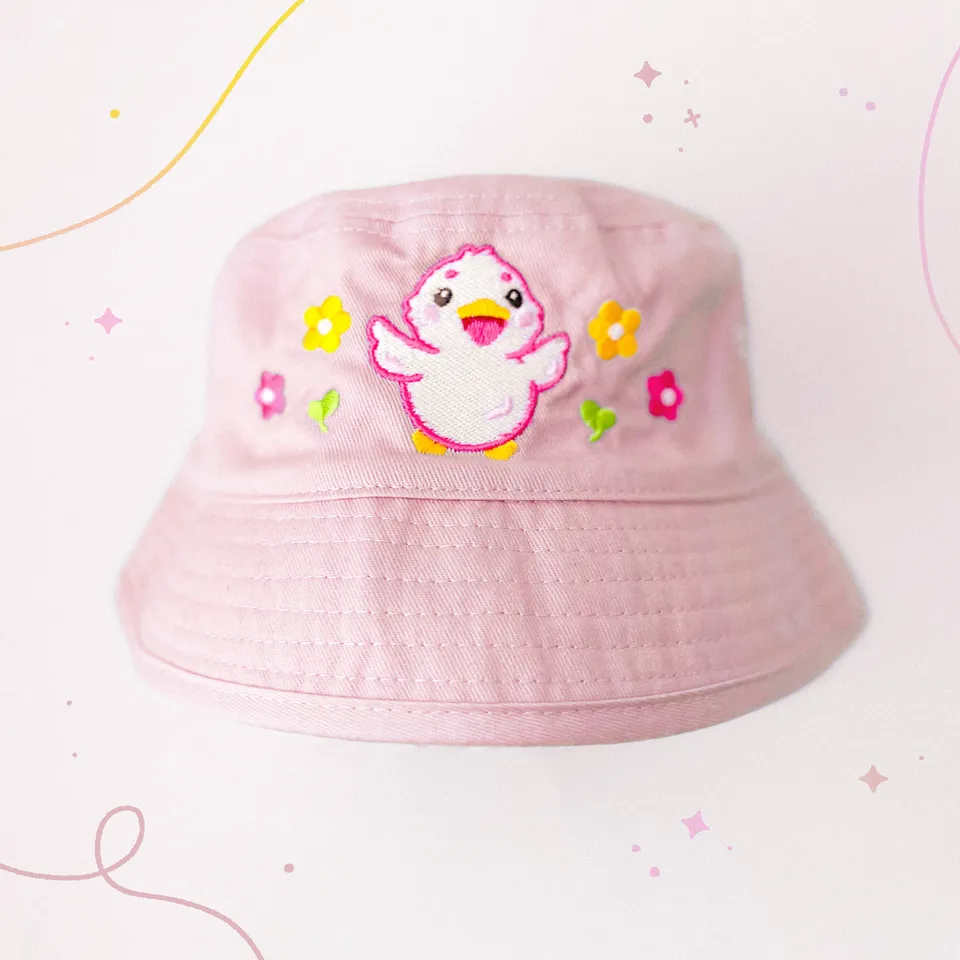 miamouz-flower-duck-bucket-hat-rosa-s-m-ente-gestickt image 1