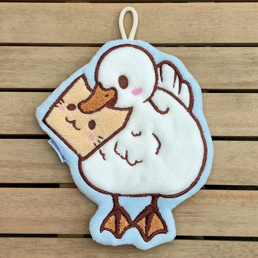 katzenjammerpins-duck-bread-handtuch-mikrofaser-ente image 1