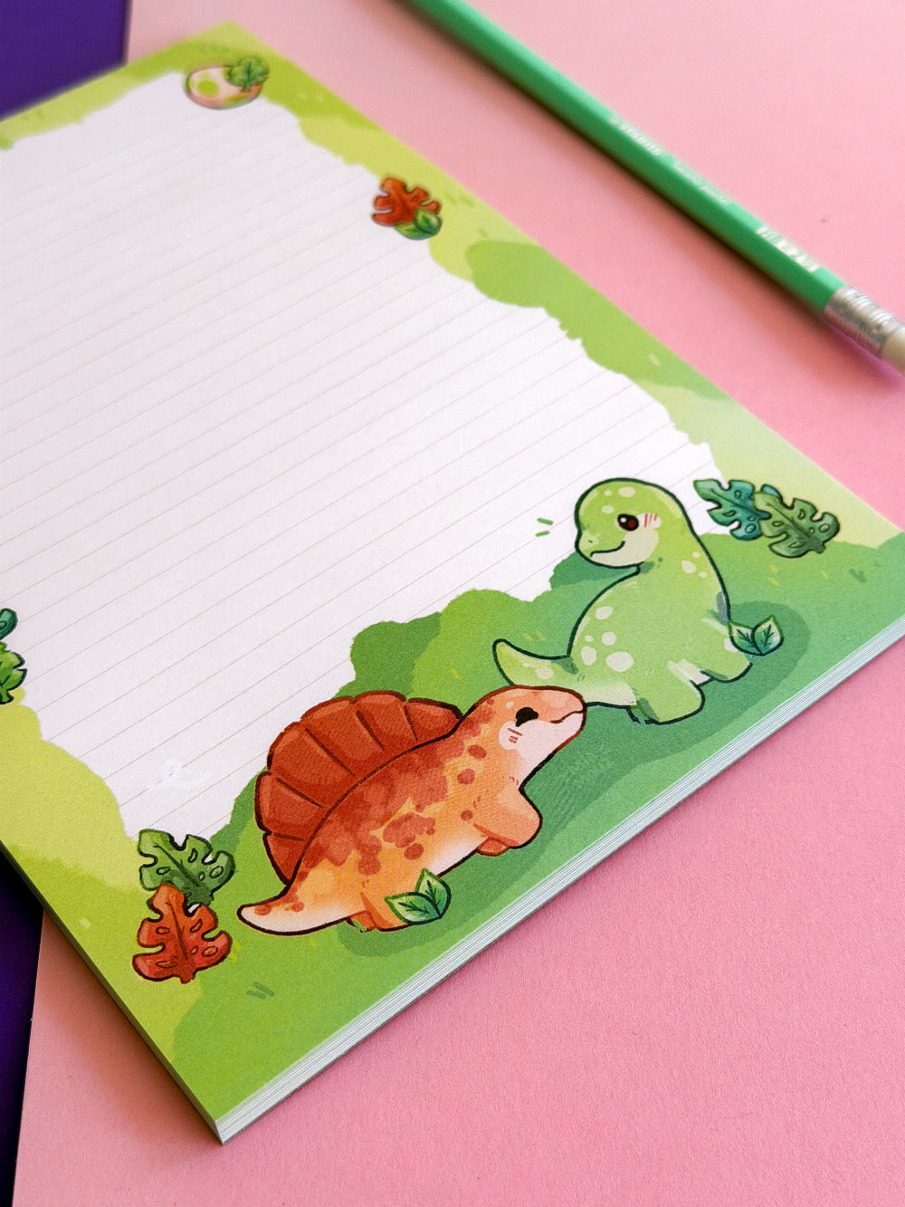 miamouz-dinosaur-adventure-notizblock-a5-liniert-50-seiten image 2