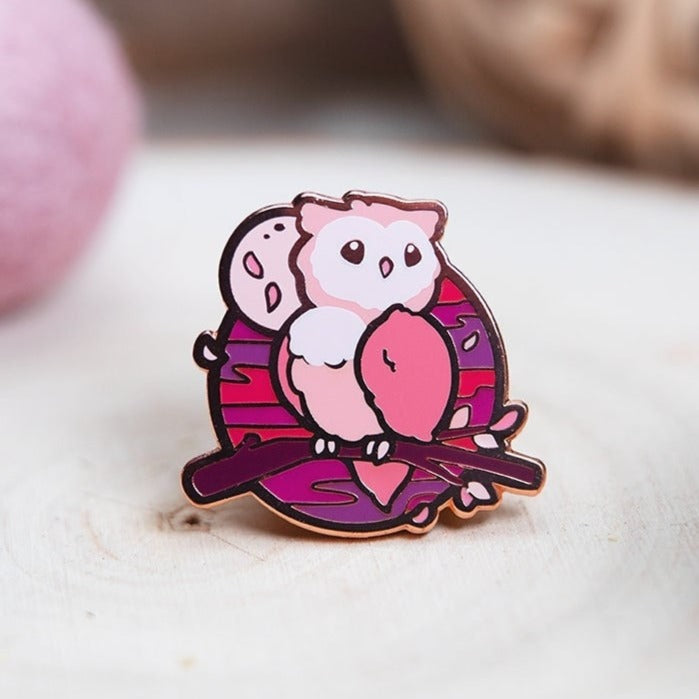 miamouz-magical-sunset-owl-emaille-pin-eule-normal image 1