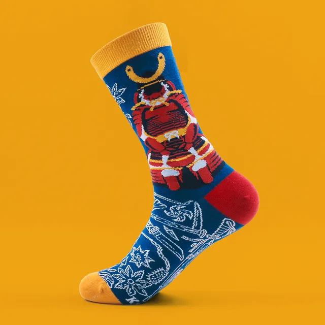 kabujiro-samurai-armour-art-socks-socken-37-43-baumwolle image 1