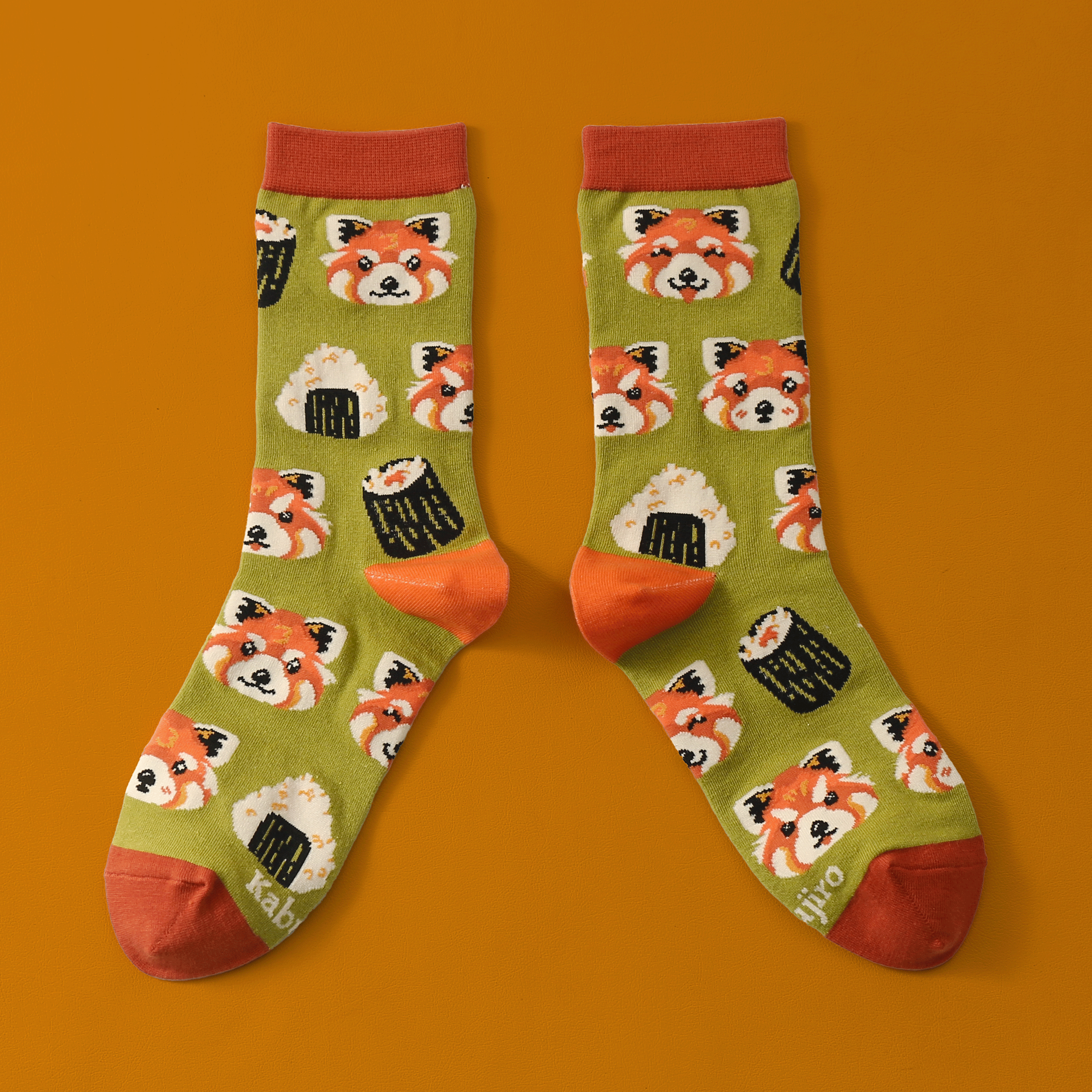 kabujiro-sushi-red-pandas-socken-37-43-baumwolle image 3