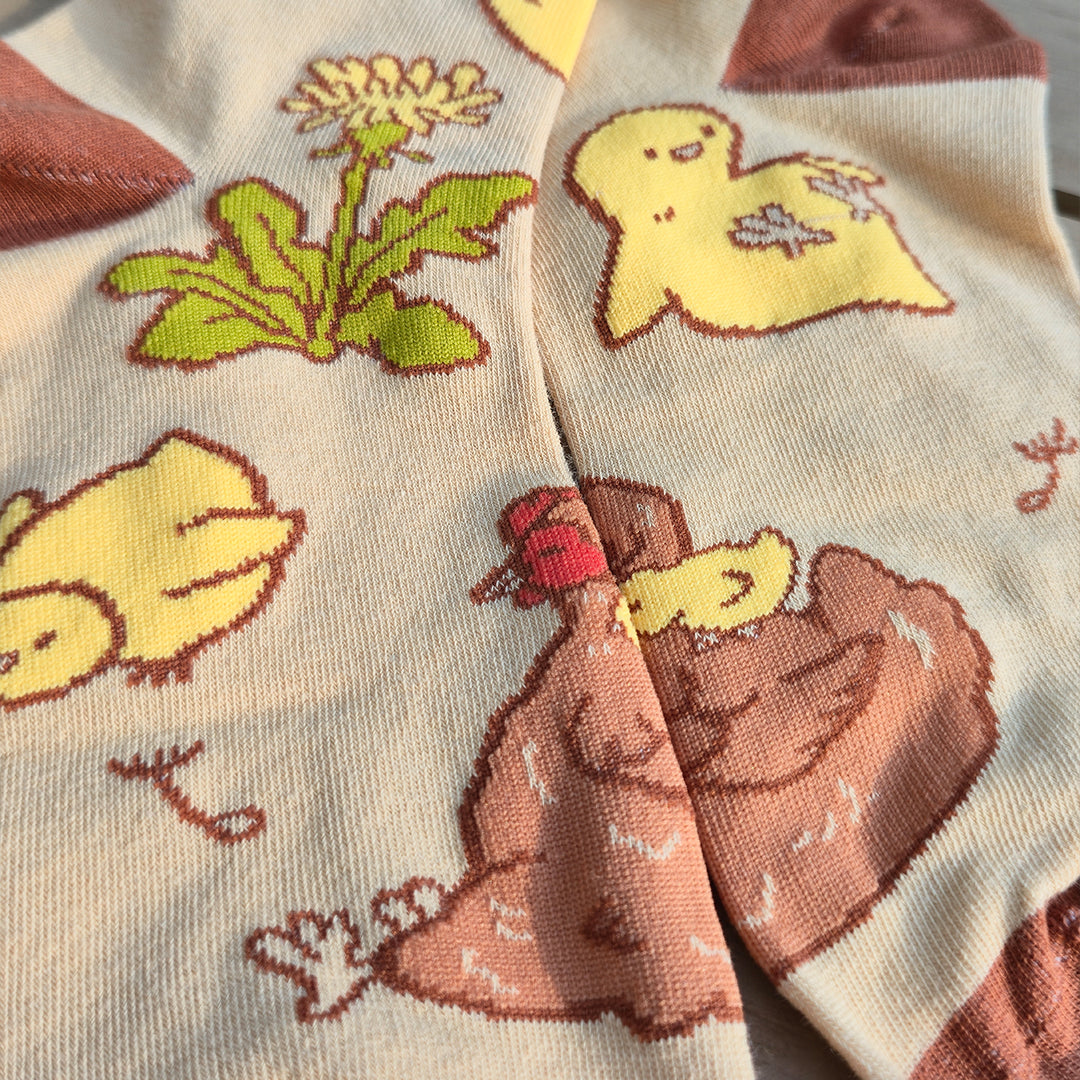 katzenjammerpins-chicken-coop-art-socken-baumwolle-38-47 image 4