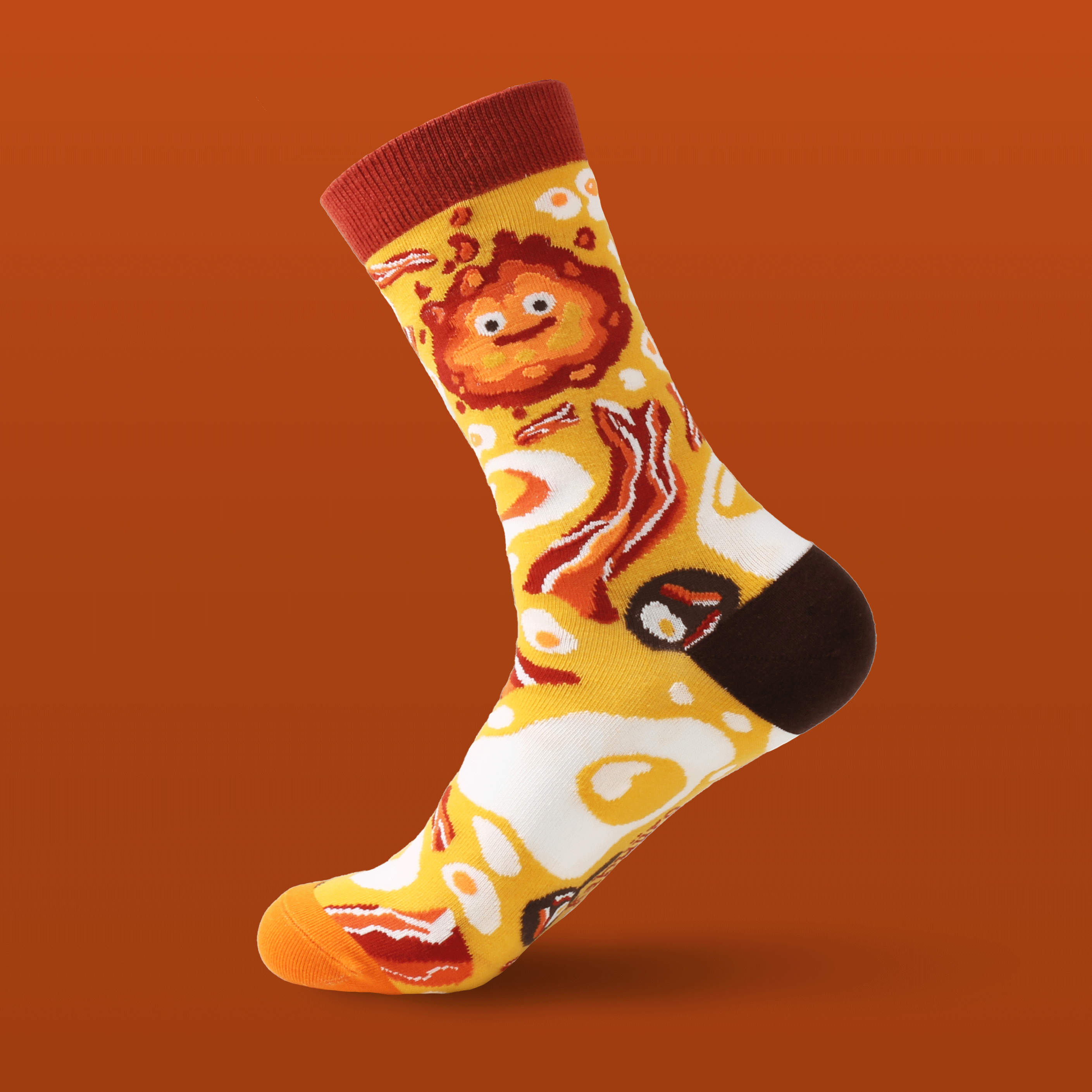 kabujiro-breakfast-fire-baumwoll-socken-eu-37-43-spiegelei image 2