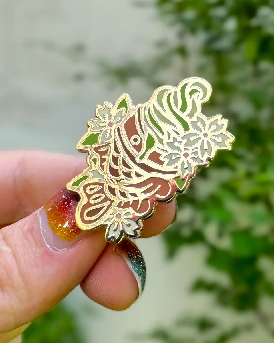 kabujiro-enamel-pins-taiyaki-ice-cream-matcha-pin-35mm image 1