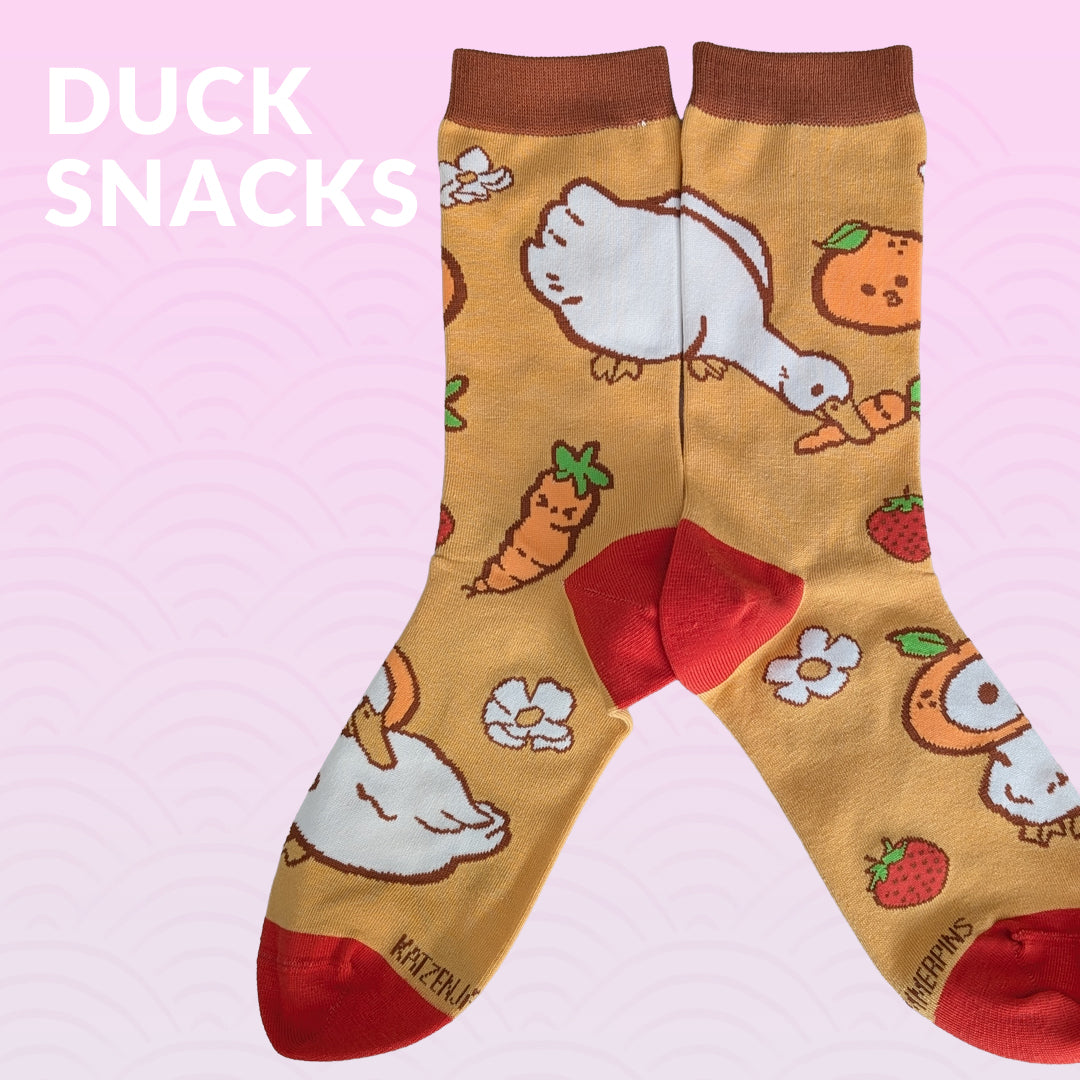 katzenjammerpins-duck-snacks-art-socken-ente-gr-38-47 image 1