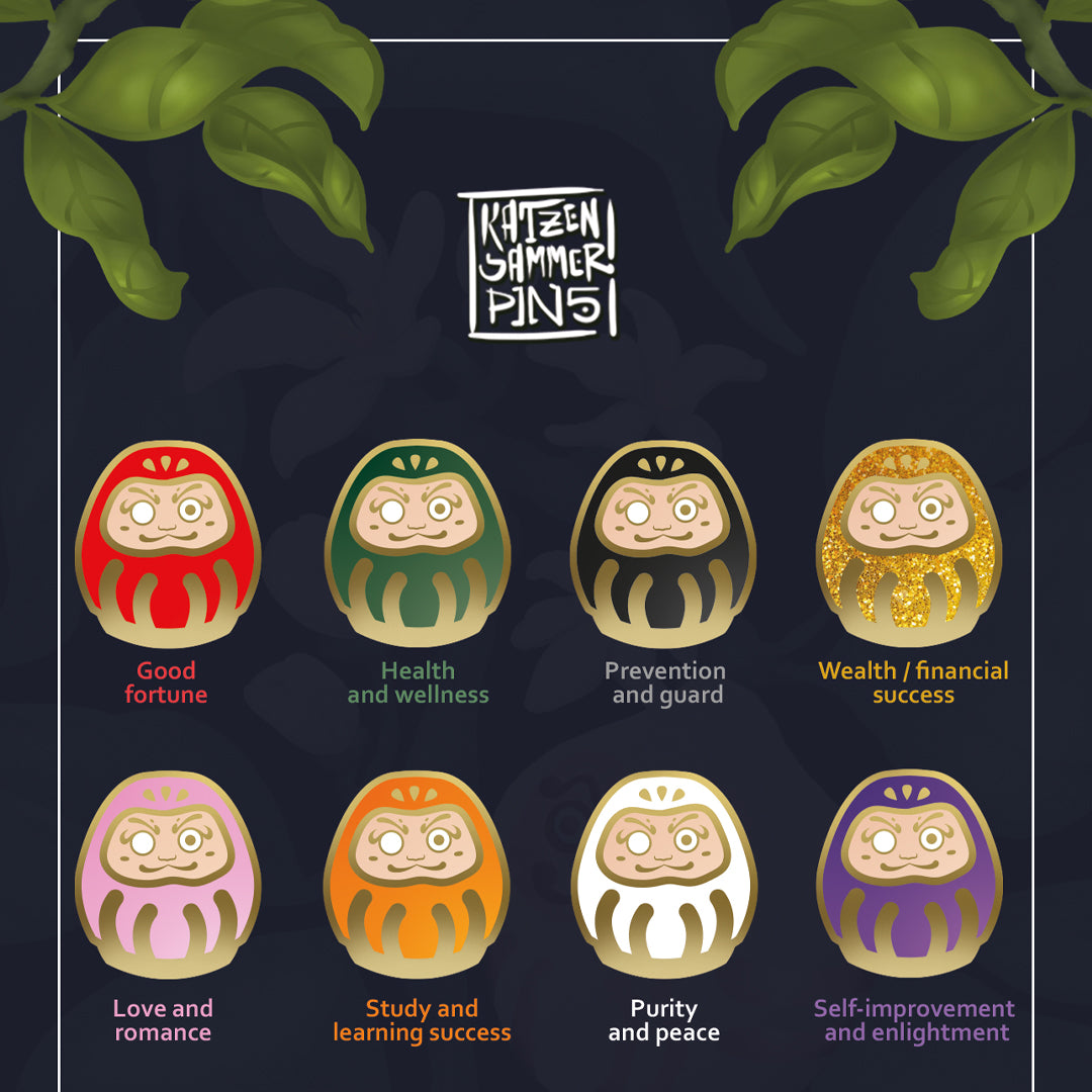 katzenjammerpins-daruma-lucky-charms-pin-rot image 2