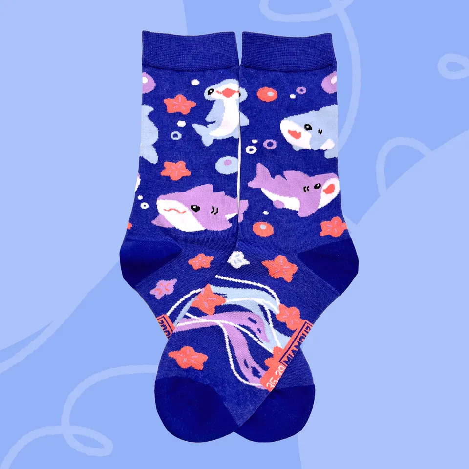 miamouz-shark-socks-hai-socken-eu-35-39-pastell-baumwolle image 1