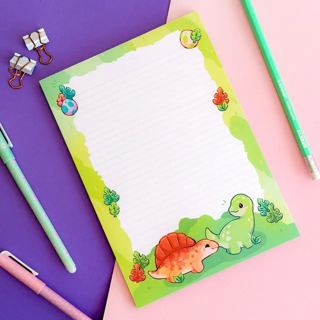 miamouz-dinosaur-adventure-notizblock-a5-liniert-50-seiten image 1