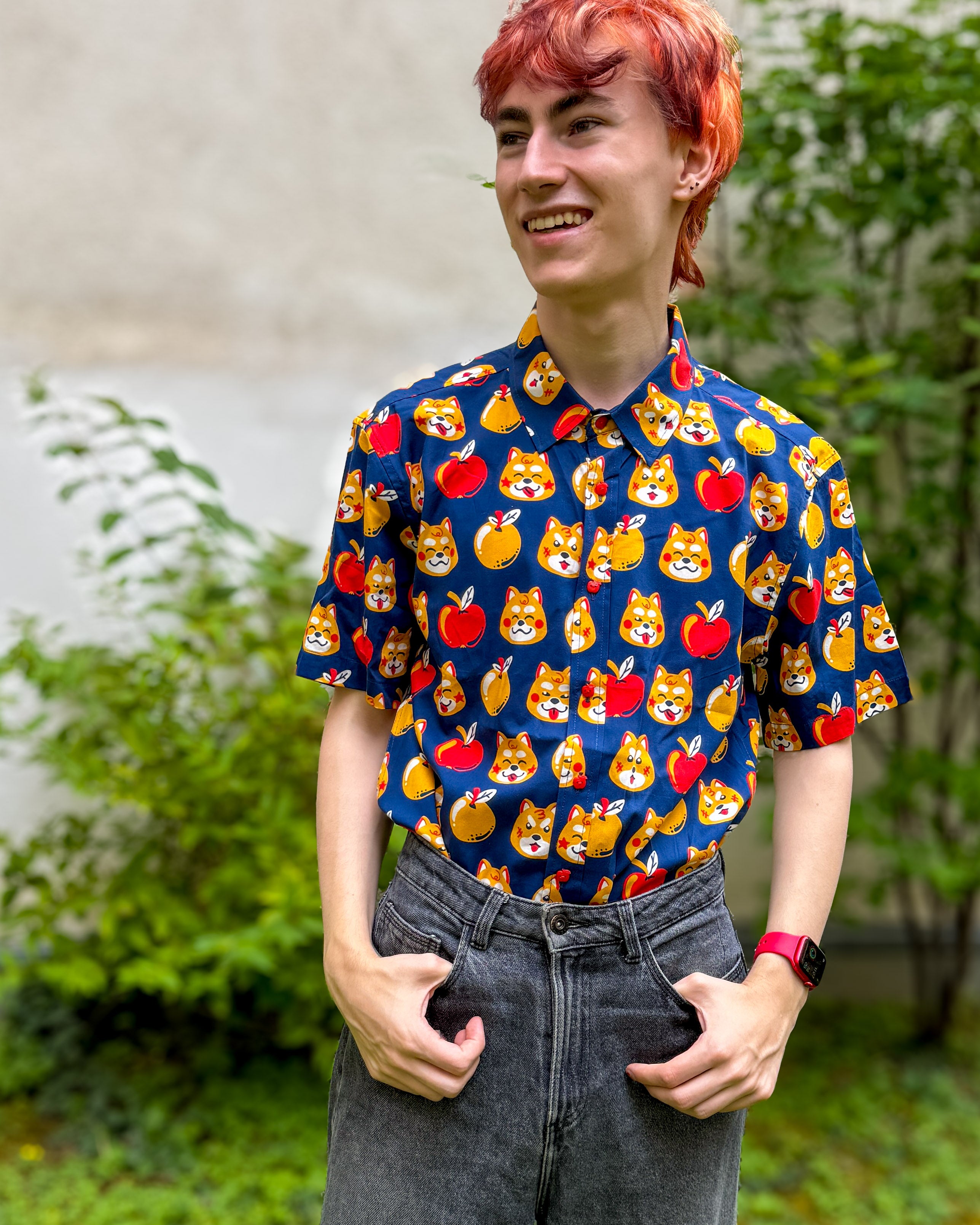kabujiro-apple-shiba-button-up-hemd-shiba-hund image 4