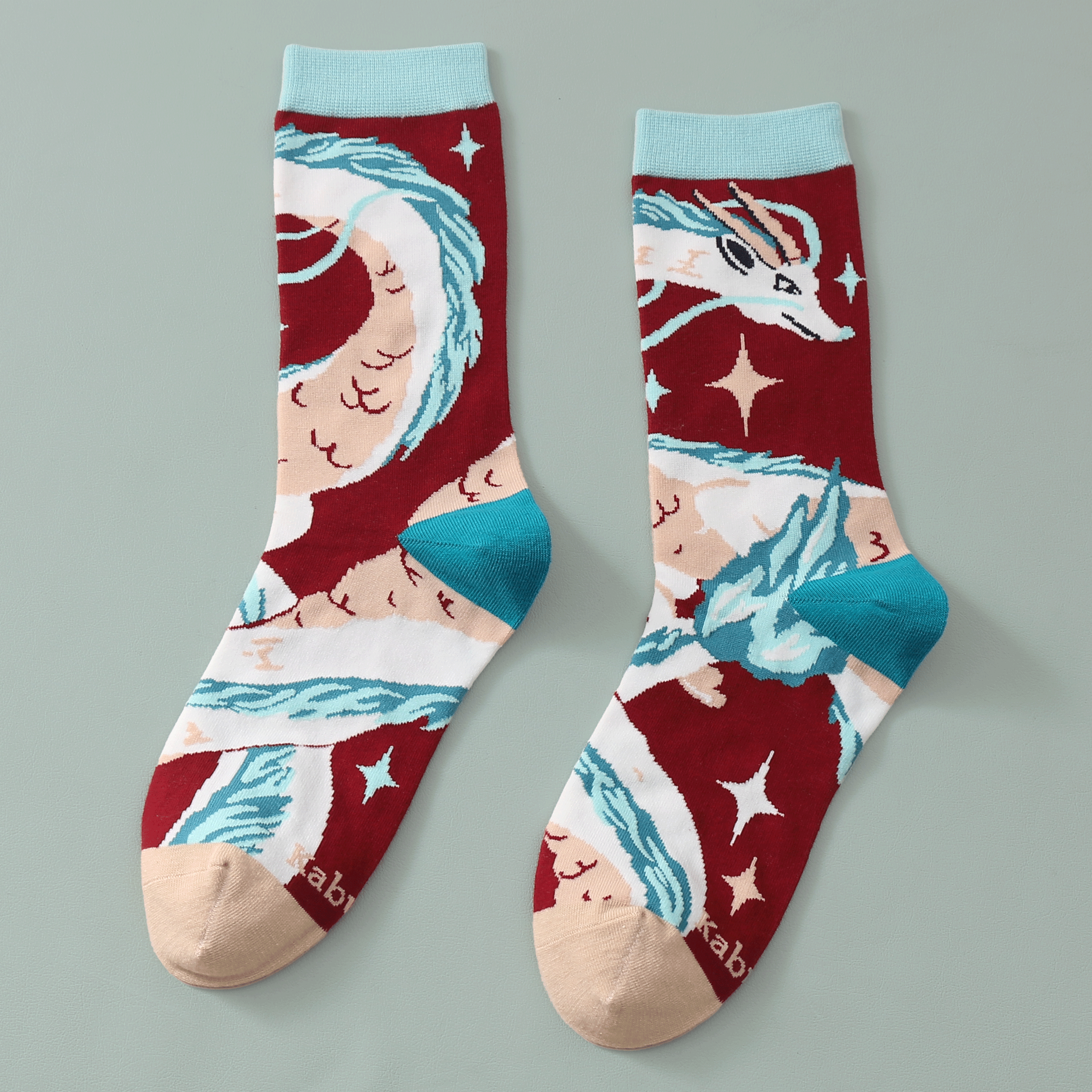 kabujiro-red-dragon-art-socken-baumwolle-37-43 image 2