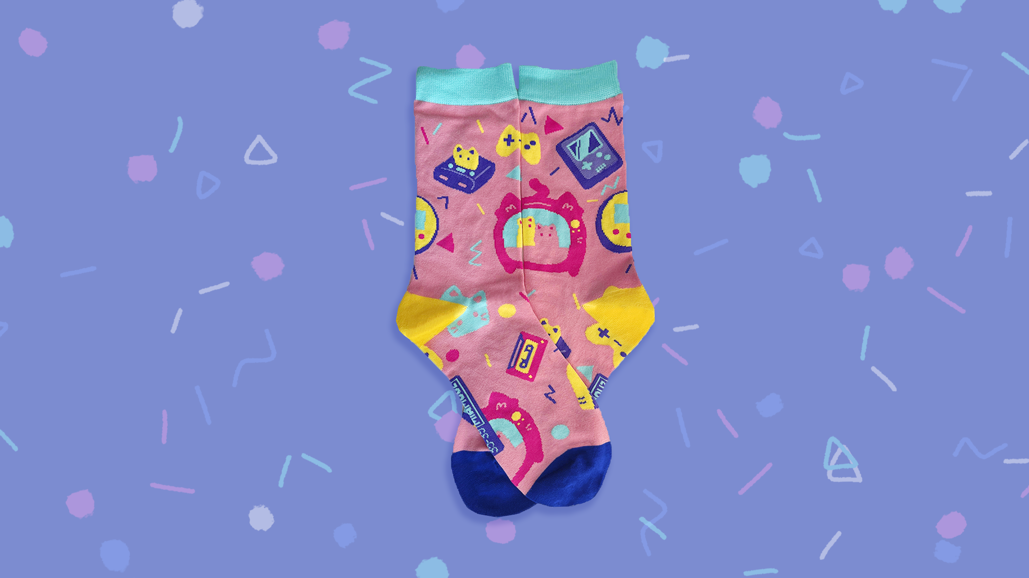 miamouz-retro-gaming-socken-kawaii-eu-35-39-baumwolle image 2