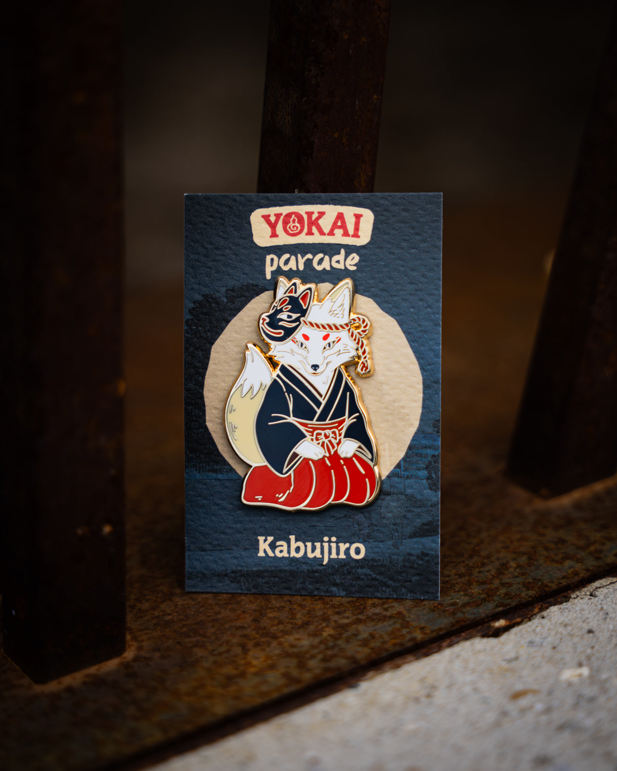 kabujiro-yokai-parade-enamel-pin-set-7-pins-japan image 5