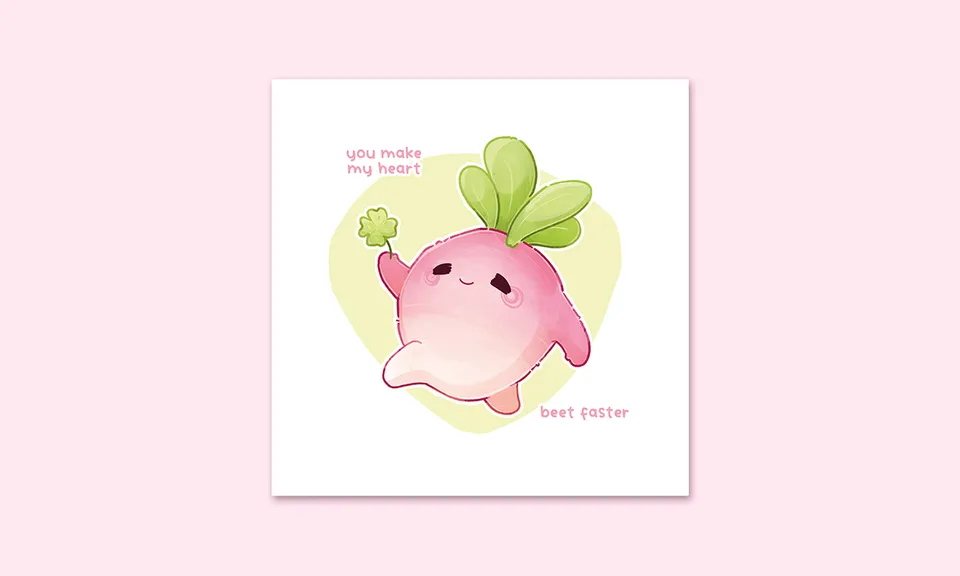 miamouz-you-make-my-heart-beat-faster-print-15x15-k-fer image 1